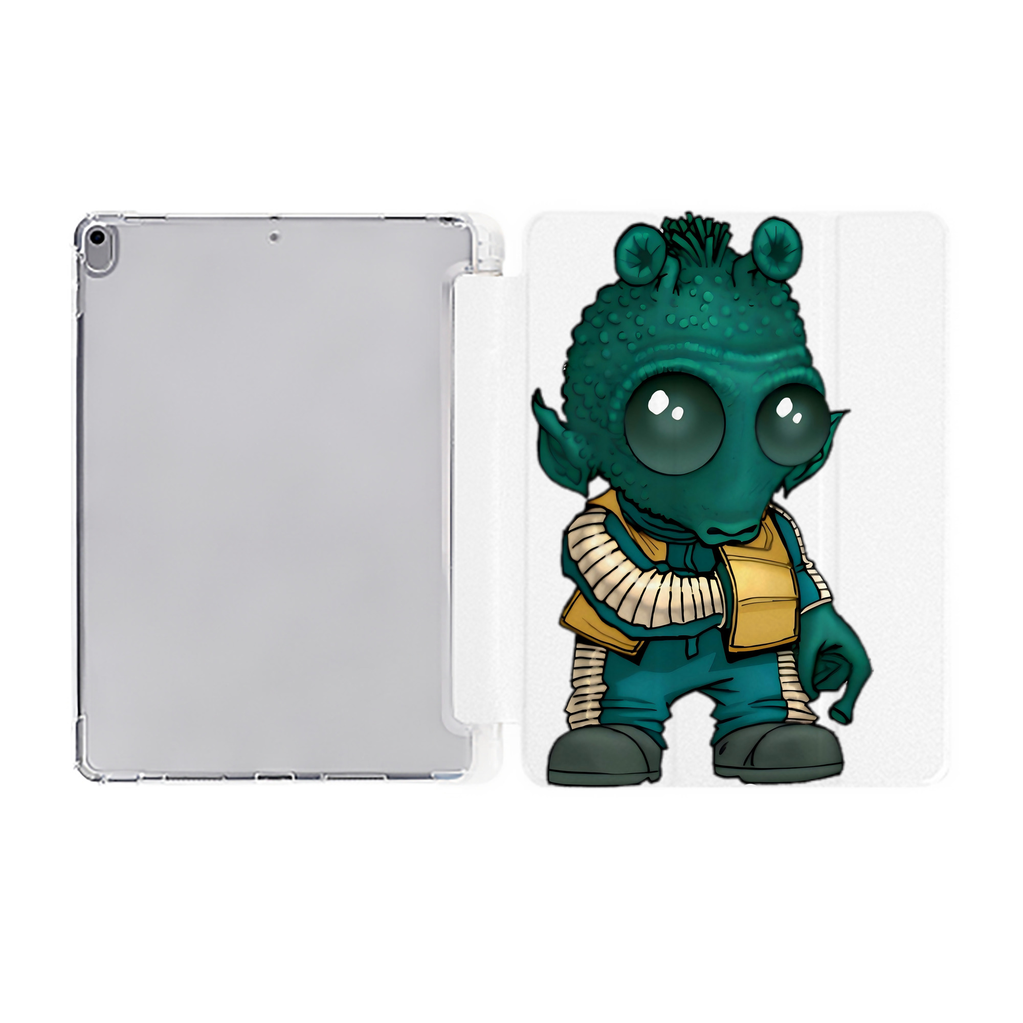 （画像用） スター・ウォーズ Star Wars IPad ケース ペン収納付き 三つ折りスタンド PUレザー×シリコン 対応機種9.5/10.5/10.9インチ